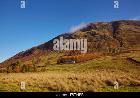 Les pentes inférieures du Ben Nevis, la plus haute montagne du Royaume-Uni,, près de Fort William, Grampian Mountains, Ecosse, Grande-Bretagne. Banque D'Images