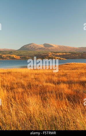 Meall Buidhe et Eigheach sur le Loch Rannoch Moor Banque D'Images