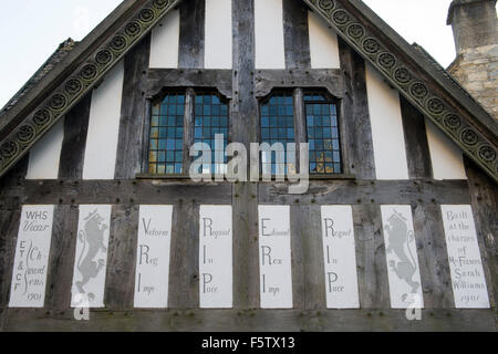 St Marys church lych gate. Painswick, Gloucestershire, Angleterre Banque D'Images