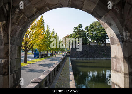 Près du Palais Impérial de Tokyo Banque D'Images