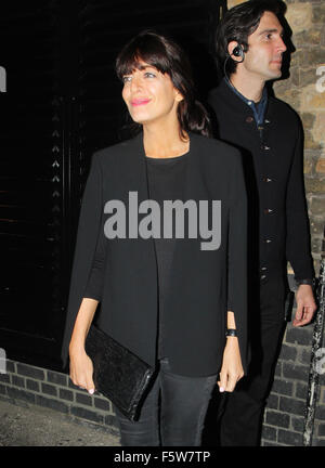 Célébrités à Firehouse Chiltern Avec : Claudia Winkleman Où : London, Royaume-Uni Quand : 10 Oct 2015 Banque D'Images