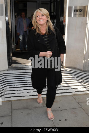 Sally Lindsay à BBC Radio 2 avec : Sally Lindsay Où : London, Royaume-Uni Quand : 11 Oct 2015 Banque D'Images