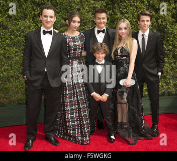 2015 Creative Arts Emmy Awards au Théâtre Microsoft - Arrivées avec : Ben Savage, août Maturo, Rowan Blanchard, Peyton Meyer, Sabrina Carpenter, Corey Fogelmanis Où : Los Angeles, California, United States Quand : 12 Oct 2015 Banque D'Images