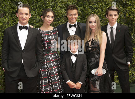 2015 Creative Arts Emmy Awards au Théâtre Microsoft - Arrivées avec : Ben Savage, août Maturo, Rowan Blanchard, Peyton Meyer, Sabrina Carpenter, Corey Fogelmanis Où : Los Angeles, California, United States Quand : 12 Oct 2015 Banque D'Images