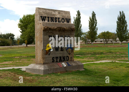 Jardin du souvenir 11 septembre 2001 Winslow Arizona USA Banque D'Images