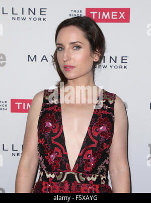 La revue 'à surveiller' partie comprend : Zoe Lister-Jones Où : West Hollywood, California, United States Quand : 17 Oct 2015 Banque D'Images