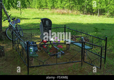 Cimetière du Village. Banque D'Images