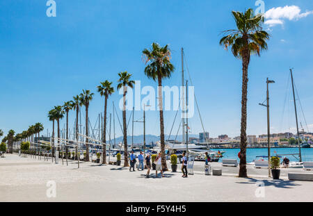 Muelle Uno, Port de Malaga, Malaga, Costa del Sol, Andalousie, espagne. Banque D'Images