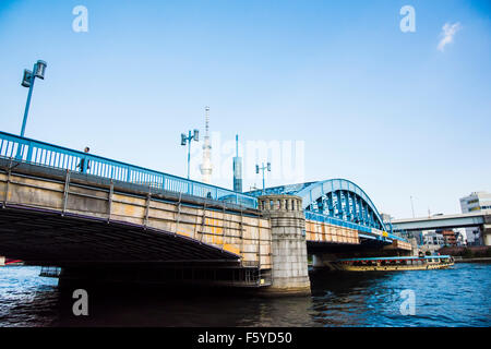 Komagatabashi,pont de la rivière Sumida, Tokyo, Japon Banque D'Images