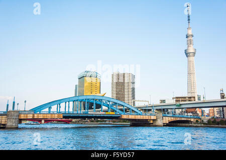 Komagatabashi,pont de la rivière Sumida, Tokyo, Japon Banque D'Images