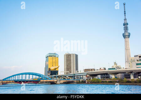 Komagatabashi,pont de la rivière Sumida, Tokyo, Japon Banque D'Images