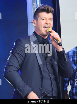 Robin Thicke à ABC Studios pour Jimmy Kimmel Live ! Avec : Robin Thicke Où : Los Angeles, California, United States Quand : 21 Oct 2015 Banque D'Images