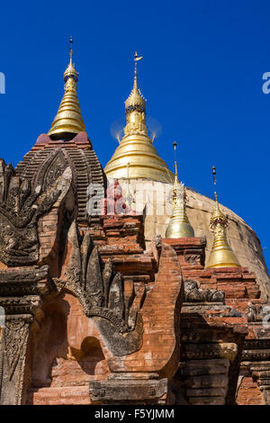 Voir d'Dhamayazika Pagoda Temple, Bagan, Myanmar. Banque D'Images