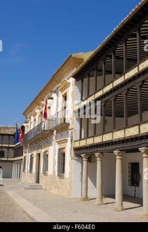 Place principale. 17e siècle. Tembleque. La province de Tolède. Castilla la Mancha. Espagne Banque D'Images