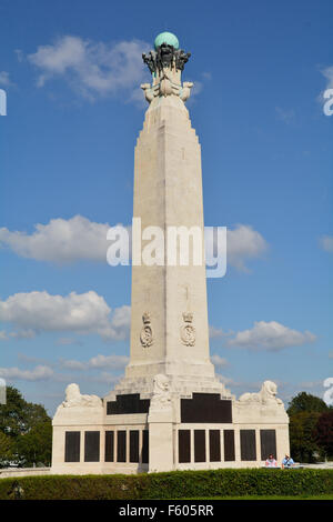 Mémorial naval par Sir Robert Lorimer (construit en 1924) sur Plymouth Hoe, Devon, Angleterre Banque D'Images