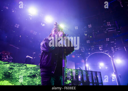 L'exécution de The Weeknd live au Festival de musique d'Apple au Roundhouse comprend : l'Abel Tesfaye, The Weeknd Où : London, Royaume-Uni Quand : 23 sept 2015 Banque D'Images