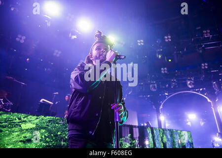 L'exécution de The Weeknd live au Festival de musique d'Apple au Roundhouse comprend : l'Abel Tesfaye, The Weeknd Où : London, Royaume-Uni Quand : 23 sept 2015 Banque D'Images