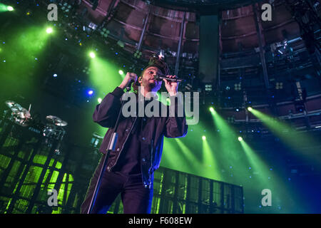 L'exécution de The Weeknd live au Festival de musique d'Apple au Roundhouse comprend : l'Abel Tesfaye, The Weeknd Où : London, Royaume-Uni Quand : 23 sept 2015 Banque D'Images