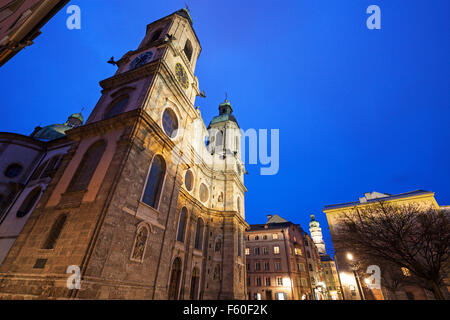 Cathédrale Saint-jacob à Innsbruck Banque D'Images