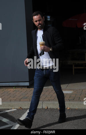 Étoile de Celebrity Big Brother et Strictly Come Dancing de quitter leur hôtel avec : danny dyer Où : London, Royaume-Uni Quand : 25 Oct 2015 Banque D'Images