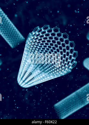 Illustration scientifique d'un tube nano Banque D'Images