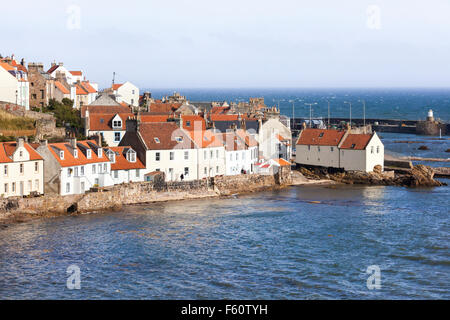 Bâtiments traditionnels dans le petit village de pêcheurs de Pittenweem Neuk dans l'Est de Fife, Scotland UK Banque D'Images