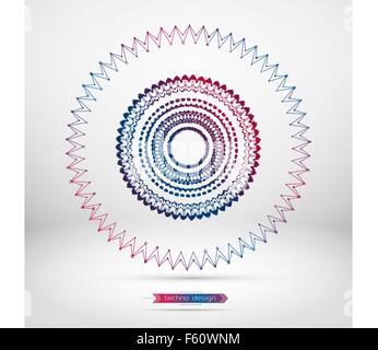 Géométrique abstrait forme polygonale. Arrière-plan scientifique vecteur. Arrière-plan de la technologie futuriste. Les points et les lignes de raccordement Illustration de Vecteur