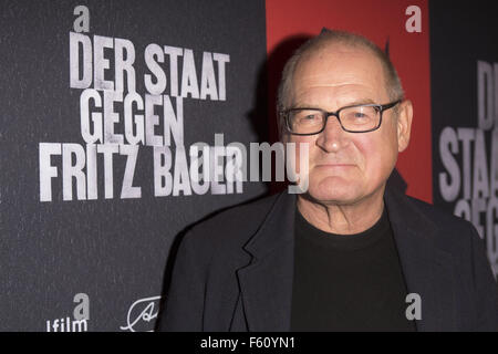 Les célébrités assistant à la première de Der Staat gegen Fritz Bauer au cinéma Abaton Burghart Klaussner d' : où : Hambourg, Allemagne Quand : 27 Oct 2015 Banque D'Images