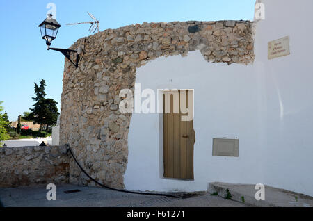 Vieille ville de Dalt Vila à Ibiza, Espagne Banque D'Images