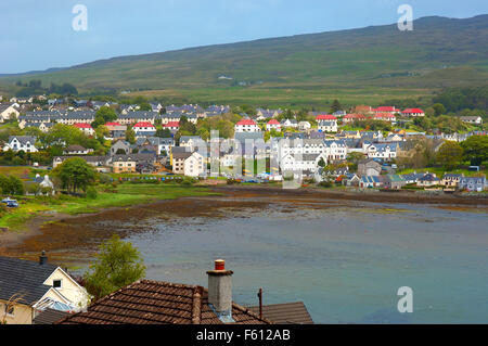 L'île de Skye, Portree, région des Highlands, en Écosse, Royaume-Uni Banque D'Images