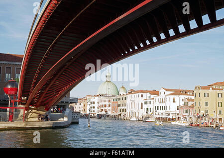 Venise, pont Calatrava, Ponte de Constituzioni Banque D'Images