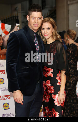 Le Daily Mirror la fierté de la Grande-Bretagne Awards 2015 tenue au Grosvenor House Hotel - Arrivées avec : Katherine Kelly, Ryan Clark Où : London, Royaume-Uni Quand : 28 Oct 2015 Banque D'Images