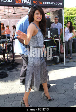 L'actrice indienne Priyanka Chopra à Universal Studios Hollywood pour une comparution sur comprend : Priyanka Chopra Où : Universal City, California, United States Quand : 28 Oct 2015 Banque D'Images