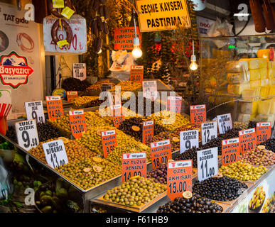 Marché égyptien, Istanbul, Turquie, samedi, 19 Septembre, 2015. Banque D'Images