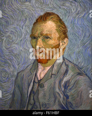 Vincent van Gogh 1853-1890 Le Néerlandais Pays-Bas Self Portrait 1889 Banque D'Images