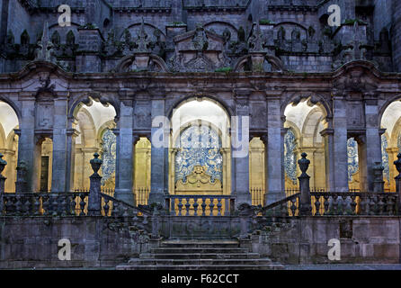 'Détail' de la Cathédrale de Se, la ville de Porto, Porto e Norte, Portugal. Banque D'Images