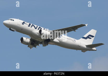 Airbus A320 de Finnair Banque D'Images