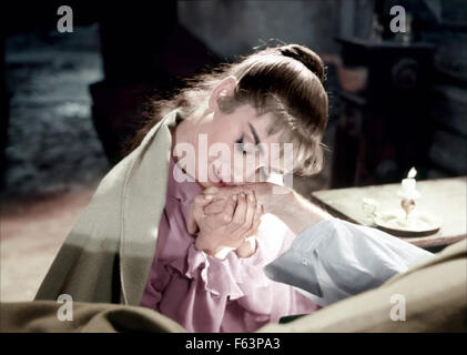 La GUERRE ET LA PAIX 1956 Paramount Pictures film avec Audrey Hepburn Banque D'Images