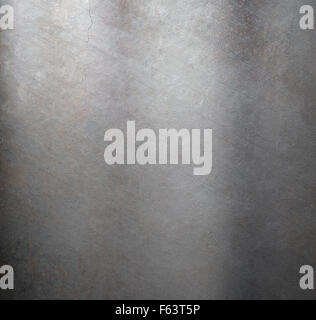 La texture de métal ou la plaque légèrement tachée Banque D'Images