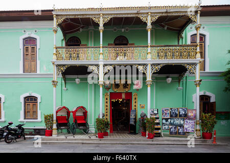 Pinang Peranakan Museum, George Town, Penang, Malaisie. Banque D'Images