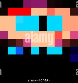 Polices de néon bleu Illustration de Vecteur