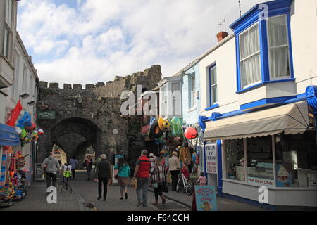 Cinq Arches Tower, St George's Street, Tenby, Pembrokeshire, Dyfed, Pays de Galles, Grande-Bretagne, Royaume-Uni Royaume-Uni, Europe Banque D'Images