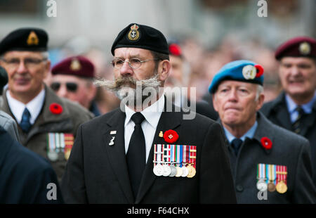 Ottawa, Canada. 11Th Nov, 2015. Les gens prennent part aux cérémonies du Jour du Souvenir au Monument commémoratif de guerre à Ottawa, Canada, le 11 novembre, 2015. Crédit : Chris Roussakis/Xinhua/Alamy Live News Banque D'Images