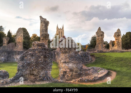 Abbaye de Bury St Edmunds, Bury St Edmunds, Suffolk, Angleterre, Royaume-Uni Banque D'Images