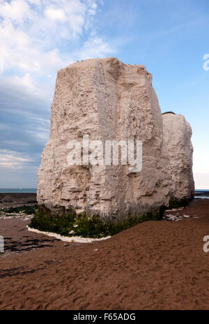 Un bloc de craie à Botany Bay, Broadstairs, Kent Banque D'Images