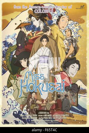 Mlle Hokusai Sarusuberi : Mlle Hokusai Année : 2015 Réalisateur : Keiichi Hara Japon affiche de film d'Animation (Int) Banque D'Images