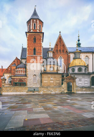 Château Royal de Wawel de Cracovie Banque D'Images