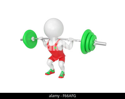 Peu d'athlète blanc Banque D'Images