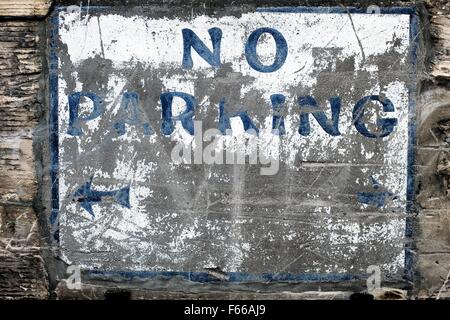 Aucun signe de stationnement Banque D'Images