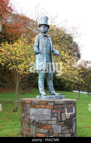 Isambard Kingdom Brunel statue, front de Neyland, Pembrokeshire, Pays de Galles, Dyfed, Grande-Bretagne, Royaume-Uni Royaume-Uni, Europe Banque D'Images